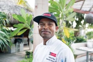Grace Bay Club Executive Pastry Chef Vadivel Raji and his pastry team turned classic favorite crème brûlée into a rich, velvety chocolate experience. Fried Milk Chocolate Crème Brûlée is now on the menu at Infiniti restaurant.